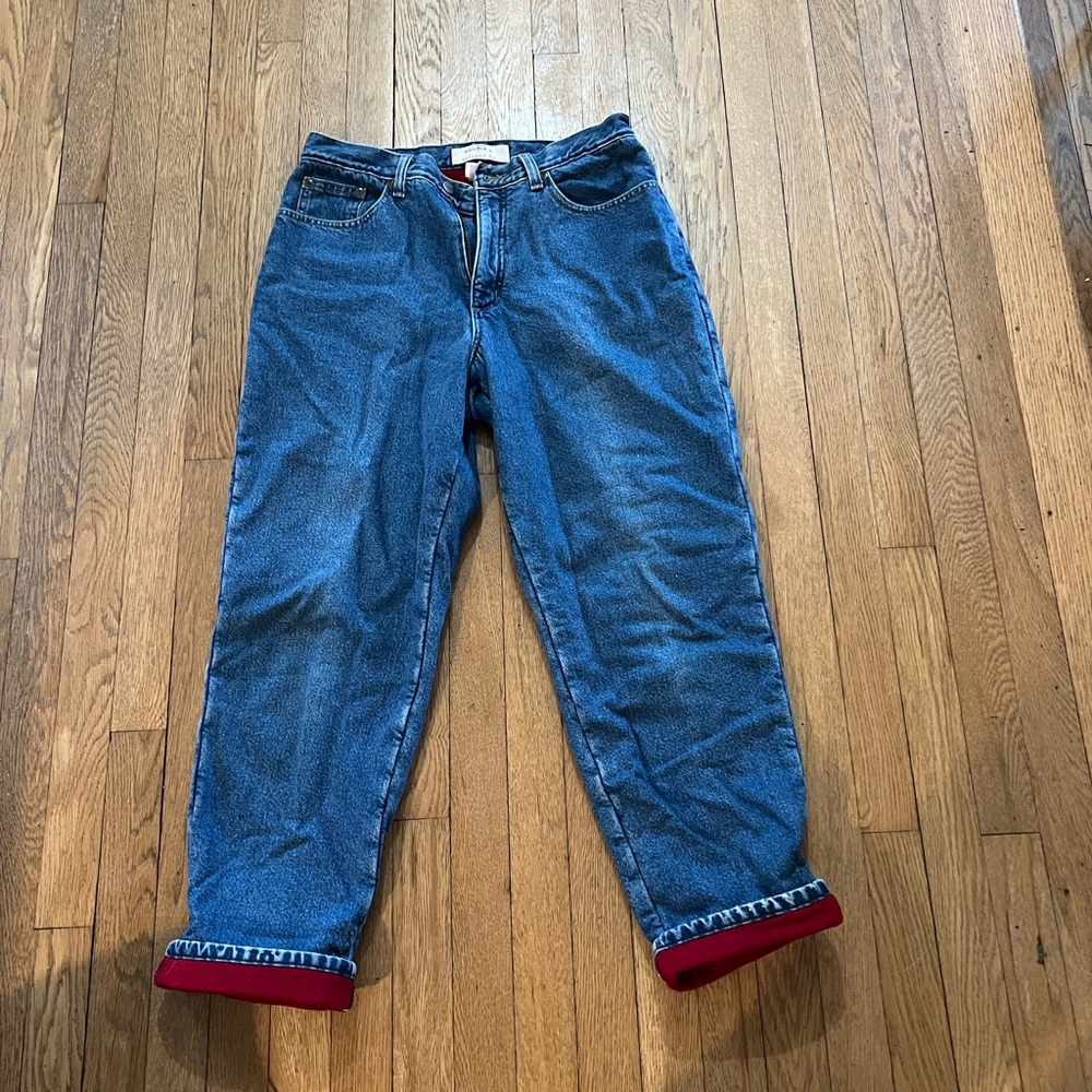 LLBEAN Double L Relaxed Fit fleece lined jeans